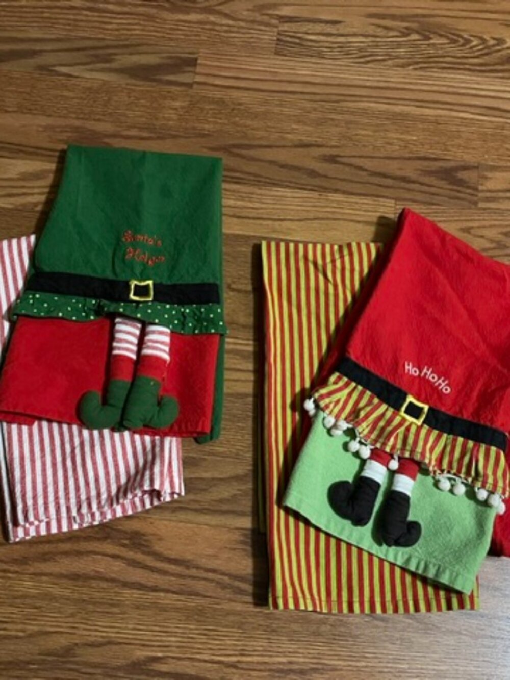 Set of 2 Christmas dish towels